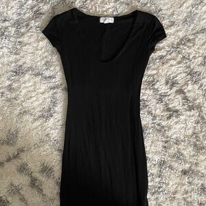 See You Monday - Below the Knee Midi Short Sleeve Dress